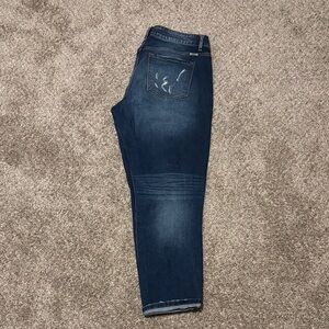 KanCan Women's Boyfriend Jeans - Dark Blue